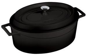 Casseruola Ovale Cm 29 Col Nero Ghisa, peso 6,85 kg