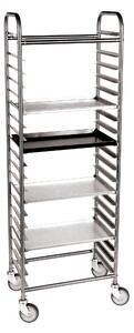 Carrello Porta Teglie Da 20 Inox, peso 18 kg