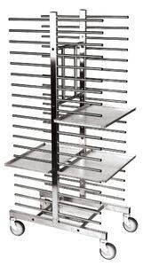 Carrello Porta Teglie Da 40 Ferro Zincato, peso 21 kg
