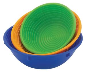 Cestino Per Impasto Rotondo Diam 22 Arancio -1 Kg , PP, peso 0,23 kg