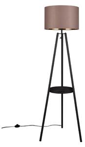 Lampada da terra nera con ripiano (altezza 152 cm) Colette - Reality
