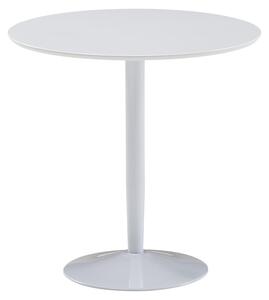 Tavolo da pranzo rotondo 75x75x74 cm piccolo tavolo da cucina bianco lucido | Wohnling