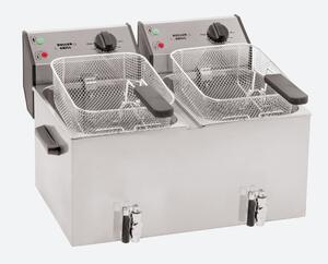 Friggitrice 8Lt Doppia C/Rubinetto Mod. FD 80 DR, peso 14,25 kg