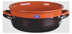 Tegame in Terracotta Smaltata �18xh7,7 cm - lt 1,2 peso 0,9 kg No Piombo no Cadmio linea Crete Colore marrone
