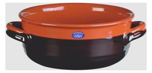 Tegame in Terracotta Smaltata �26xh10,7 cm - lt 3,8 peso 2,1 kg No Piombo no Cadmio Linea Crete Colore marrone