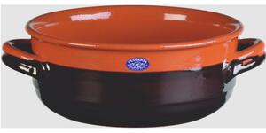 Tegame in Terracotta Smaltata �28xh11,4 cm - lt 2,8 peso 2,8 kg No Piombo no Cadmio Linea Crete Colore Marrone