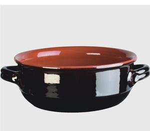 Tegame in Terracotta Smaltata �30xh12 cm - lt 6,1 peso 3,0 kg No Piombo no Cadmio Linea Terra Colore marrone