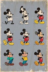 Posters, Stampe Mickey Mouse - Topolino - evolution, (61 x 91.5 cm)