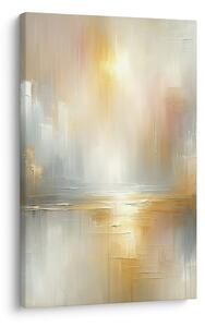 Quadro su tela – Astratto dorato delicato di paesaggio