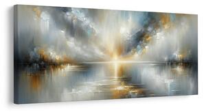 Quadro su tela – Sole sopra il lago