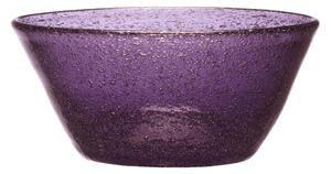 Coppette macedonia in vetro soffiato 6 Pezzi Dimensioni � 12x h 5,5 cm lavabile in lavastoviglie, adatta al microonde colore viola