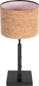 Steinhauer - lampada da tavolo - Stang - naturale nero - metallo tessile - lampada da comodino - E27 - 4351ZW