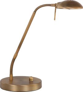 Mexlite - lampada da tavolo - Biron - bronzo - vetro metallo - lampada da scrivania - LED - 7502BR