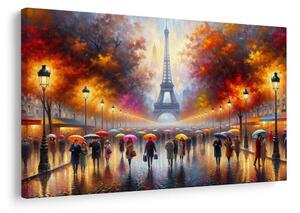 Quadro su tela – Parigi autunnale con Torre Eiffel
