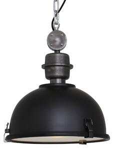 Steinhauer - lampada a sospensione - Bikkel - nero - vetro metallo - Ø 32cm - E27 - 7978ZW