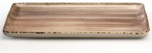 Rettangolare in GRES Alta Cucina 35x23 cm lavabile in lavastoviglie, adatto al microonde decoro sotto smalto colore Grigio Cumino
