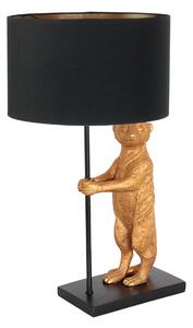 Anne Lighting - lampada da tavolo - Animaux - nero - metallo tessuto - Ø 30cm - E27 - 7202ZW