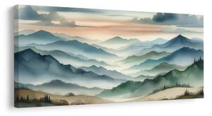 Quadro su tela – Paesaggio di cime infinite