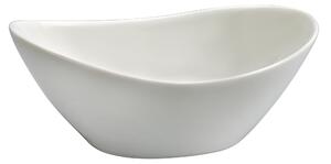 Insalatiera in porcellana alluminica al 30 % 20x15xh8 cm lavabile in lavastoviglie, ideale per la ristorazione anti sbeccatura