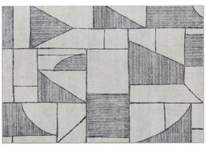 HOMCOM Tappeto Moderno Antiscivolo a Linee Geometriche, in Poliestere Multicolore, 230x160x0.7 cm | Aosom Italy