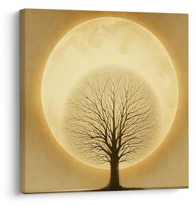 Quadro su tela – Silhouette dell’albero della vita