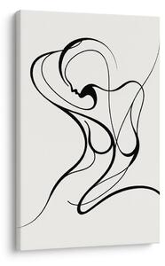 Quadro su tela – Linea astratta di donna