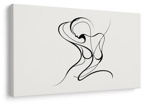 Quadro su tela – Linea delicata del corpo femminile