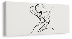 Quadro su tela – Curve artistiche di donna