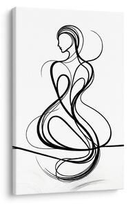 Quadro su tela – Donna dalle linee