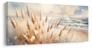 Quadro su tela – Erba della pampa vicino al mare