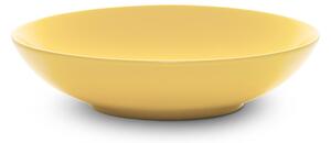 Piatti Fondi set pezzi 6 posti tavola in porcellana con decoro Sottosmalto Collezione Mitika lavabile in lavastoviglie colore Sabbia Cefal�