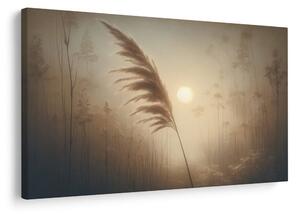 Quadro su tela – Canna in alba nebbiosa