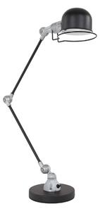 Mexlite - lampada da tavolo - Davin - nero - alluminio metallo - lampada da scrivania - E14 - 7655ZW