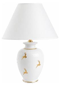 Kolarz 731.70W.150 - Lampada da tavolo NONNA 1xE27/100W/230V, motivo cervo, bianco/oro