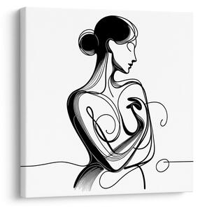 Quadro su tela – Linee di eleganza femminile