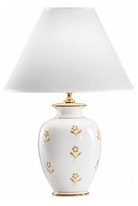 Kolarz 731.70W.160 - Lampada da tavolo NONNA 1xE27/100W/230V motivo floreale bianco/oro