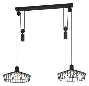 Eglo 43438 - Lampadario a sospensione con cavo WINKWORTH 2xE27/40W/230V