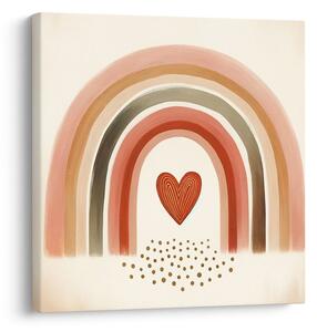Quadro su tela – Porta arcobaleno verso il cuore