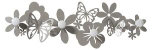 Appendiabiti in Ferro Arti e Mestieri SFARFALLE con 4 pomelli e 4 ganci dallo stile classico Dimensioni 78xh 27 cm In ferro verniciato con forme delicate e sottili colore SABBIA