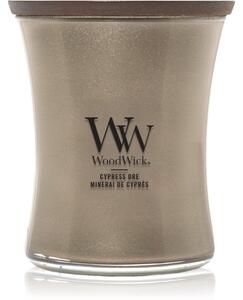 Woodwick Precious Metals Cypress Ore candela profumata 275 g