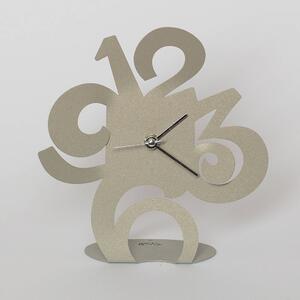 Orologio Plink in metallo verniciato , Dimensioni 13xh17 cm colore Sabbia