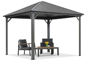 Gazebo in metallo Sardegna 3x3 Garden Point antracite