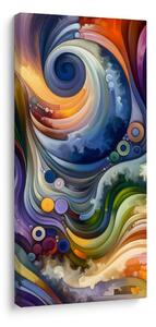 Quadro su tela – Danza astratta di luce e colori