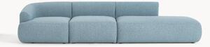 Chaise longue XL componibile in bouclé Sofia