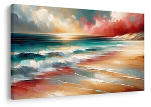 Quadro su tela – Mare turchese con onde