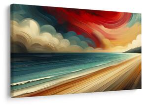 Quadro su tela – Spiagge sabbiose e onde blu