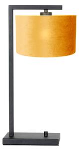 Steinhauer - lampada da tavolo - Stang - nero - metallo velluto - lampada d'atmosfera - E27 - 7123ZW