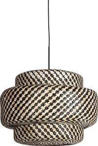 Steinhauer - lampada a sospensione - Sparkled Light - naturale nero - bambù metallo - E27 - 4478ZW