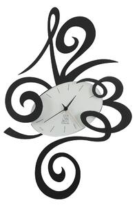 Orologio Big Robin in metallo, 62x92h, colore Nero Goffrato