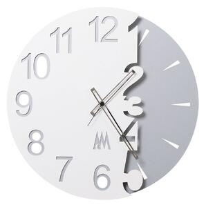 Orologio Full Moon in metallo, diam.50, colore Bianco Neve